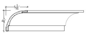 2D View image of Plaster Cove Moulding – DC504-175