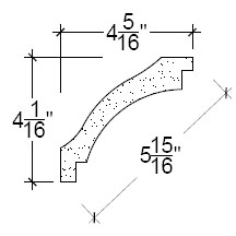 Side View image of Plaster Cove Moulding – DC504-175B