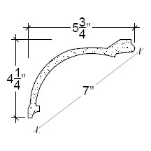 Side View image of Plaster Cove Moulding – DC504-197