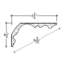 Side View image of Plaster Cove Moulding – DC504-209