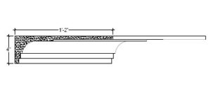 2D View image of Plaster Cove Moulding – DC504-235