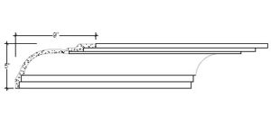 2D View image of Plaster Cove Moulding – DC505-010