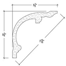 Side View image of Plaster Cove Moulding – DC505-031