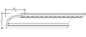 2D View image of Plaster Cove Moulding – DC505-040