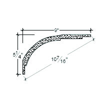 Side View image of Plaster Cove Moulding – DC505-129B