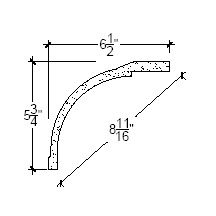 Side View image of Plaster Cove Moulding – DC505-174b