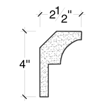 Side View image of PLASTER COVE MOULDING – DC504-519