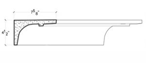 2D View image of PLASTER COVE MOULDING – DC504-463