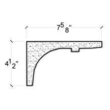 Side View image of PLASTER COVE MOULDING – DC504-463