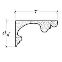 Side View image of PLASTER COVE MOULDING – DC504-502