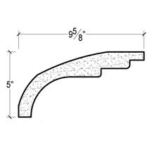 Side View image of PLASTER COVE MOULDING – DC505-157