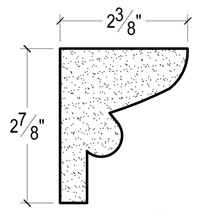 Side View image of PLASTER CROWN MOULDING – DC502-565