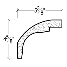 Side View image of PLASTER COVE MOULDING – DC504-174C