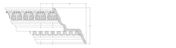 image of Plaster Crown Cornice – DC512-571