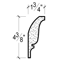 Side View image of Plaster Crown Moulding – DC504-618