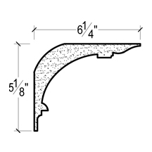 Side View image of Plaster Crown Moulding – DC505-669