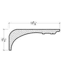 Side View image of Plaster Crown Moulding – DC505-641