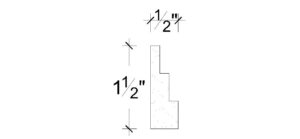 Side View image of Plaster Panel Moulding – DC401-182