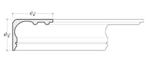 2D View image of Plaster Crown Moulding – DC506-758