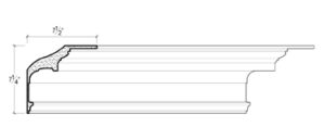 2D View image of Plaster Crown Moulding – DC507-782