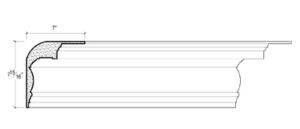 2D View image of Plaster Crown Moulding – DC507-783