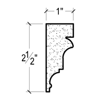 Side View image of Plaster Crown Moulding – DC502-802