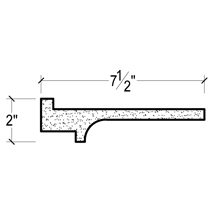 Side View image of Plaster Crown Moulding – DC502-811