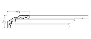 2D View image of Plaster Crown Moulding – DC503-827