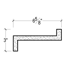 Side View image of Plaster Crown Moulding – DC503-838