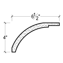 Side View image of Plaster Crown Moulding – DC504-174E