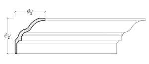 2D View image of Plaster Crown Moulding – DC506-844