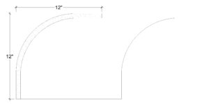 2D View image of Plaster Cove Moulding – DC512-121C