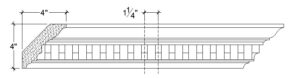 2D View image of Plaster Crown – DC503-775