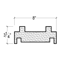 Side View image of Plaster Panel Moulding – DC403-785