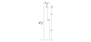 Side View image of Plaster Panel Moulding – DC404-182B