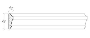 2D View image of Plaster Panel Moulding – DC404-739