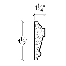 Side View image of Plaster Panel Moulding – DC404-739