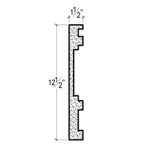 Side View image of Plaster Panel Moulding – DC412-724