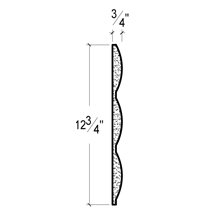 Side View image of Plaster Panel Moulding – DC412-794