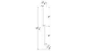 Side View image of Plaster Panel Moulding – DC413-182B