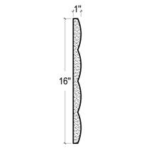 Side View image of Plaster Panel Moulding – DC416-755