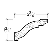 Side View image of Plaster Crown Moulding – DC501-805