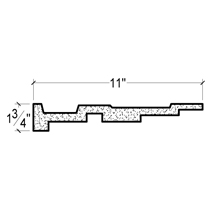 Side View image of Plaster Crown Moulding – DC501-813