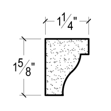 Side View image of Plaster Panel Moulding – DC501-819