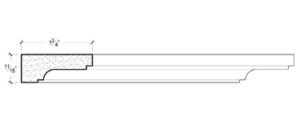 2D View image of Plaster Crown Moulding- DC501-831