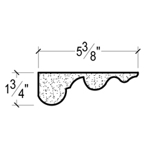 Side View image of Plaster Crown Moulding – DC501-865