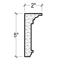 Side View image of Plaster Crown Moulding – DC505-151